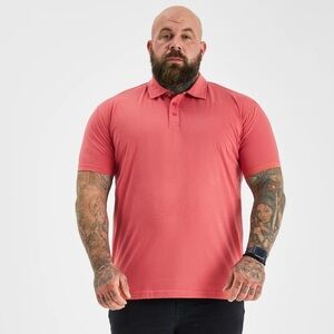 New Built Different Mineral Red Premium Polo –Men’s 2XL Fitted Butter‑Soft Shirt